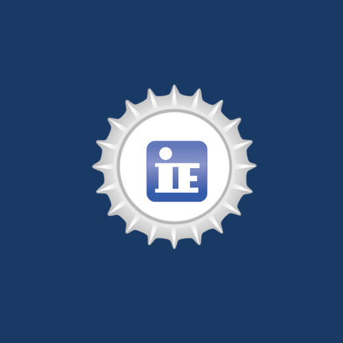 2022 IE Tekfest Bottle Cap with Dark Blue Background